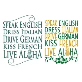 Live Aloha Pack SVG Cuttable Designs