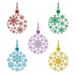 Snowflake Bulb SVG Cuttable Designs