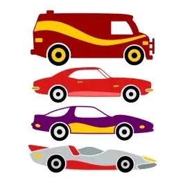 Best Cars from the 1980s SVG Cuttable Designs