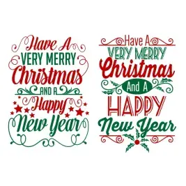 Merry Christmas SVG Cuttable Designs
