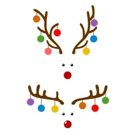 Deer Bulb SVG Cuttable Designs