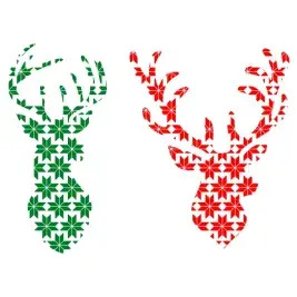 Reindeer Pattern SVG Cuttable Designs