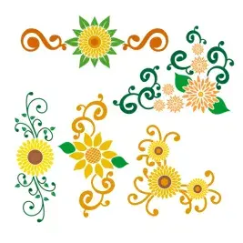 Sun flower SVG Cuttable Designs