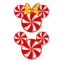 Mickey and Minnie Head SVG Cuttable Designs