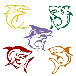 Shark Pack SVG Cuttable Designs