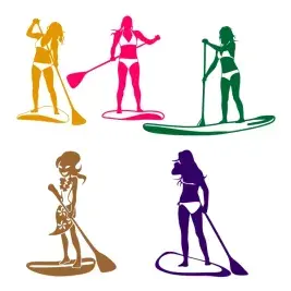 Sailing Boat Girl SVG Cuttable Designs