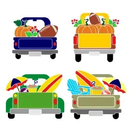 Truck SVG Cuttable Designs