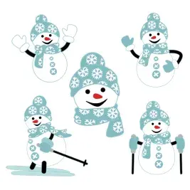 Winter Snowman SVG Cuttable Designs