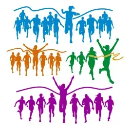 Women Runners SVG Cuttable Designs