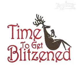 Time to get Blitzened Embroidery Designs
