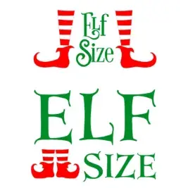 Elf Size SVG Cuttable Files