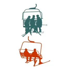 Ski Lift Chairs SVG Cuttable Designs