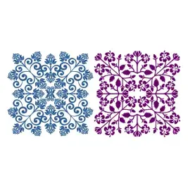 Floral Decorative Block SVG Cuttable Designs