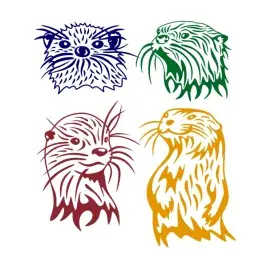 North American River Otter SVG Cuttable Designs