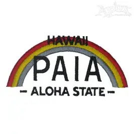 Hawai Paia Rainbow Embroidery Designs