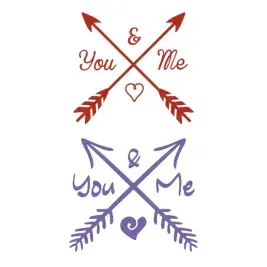 Friend And Arrow SVG Cuttable Designs
