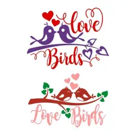 Loving Bird SVG Cuttable Designs