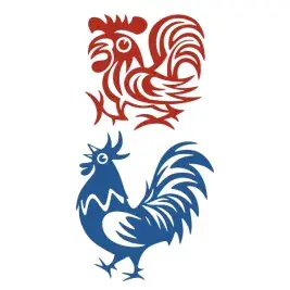 Rooster SVG Cuttable Designs