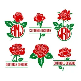 Rose SVG Cuttable Designs