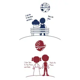Star Wars Valentine's SVG Cuttable Designs
