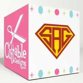 Superman Monogram Cuttable Font
