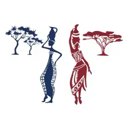 African Woman SVG Cuttable Designs