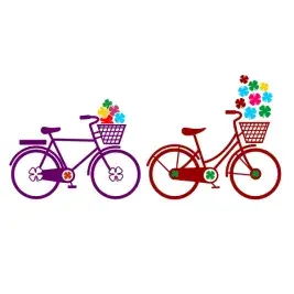 Clover Bike SVG Cuttable Designs