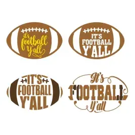 It's Football Y'all SVG Cuttable Files