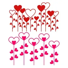 Heart Flowers SVG Cuttable Files