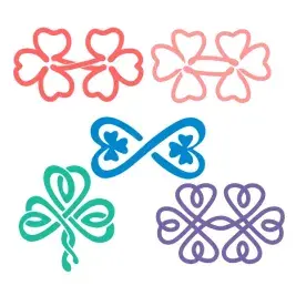 Infinity Shamrock SVG Cuttable Designs
