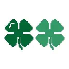 Pixel Shamrock Cuttable SVG Files