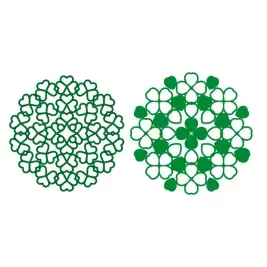 Shamrock Clover Kaleidoscope SVG Cuttable Designs