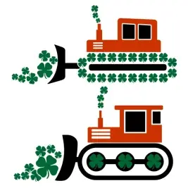 Shamrock Dozer SVG Cuttable Files