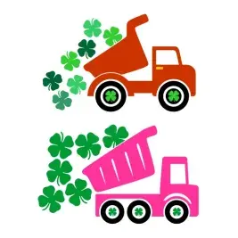 Shamrock Truck SVG Cuttable Files
