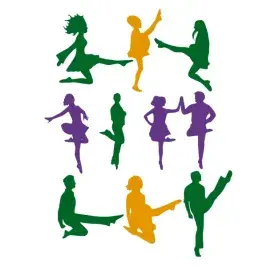 Irish Dance Dancing SVG Cuttable Designs