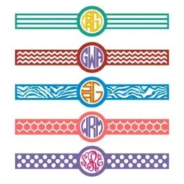 Charger Decor Monogram SVG Cuttable Designs