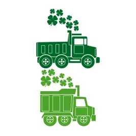 Clover Dump Truck SVG Cuttable Designs