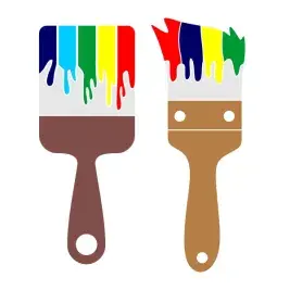 Paint Brush SVG Cuttable Designs