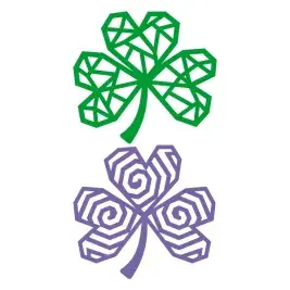 Geometric Shamrock Cuttable Designs
