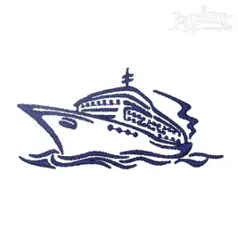 Cruise Ship Embroidery Design