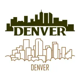 Colorado Denver Skyline SVG Cuttable Design
