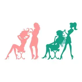Hairdresser Salon SVG Cuttable Design