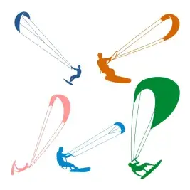 Kiteboarding SVG Cuttable Design
