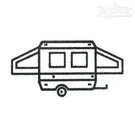 Retro Camper RV Embroidery Design