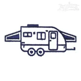 Retro Camper RV Embroidery Design