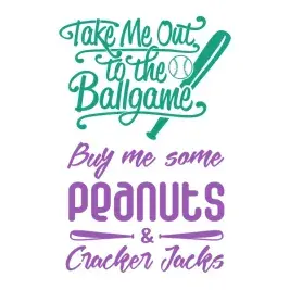 Baseball Word Art SVG Cuttable Design