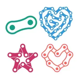 Bike Chain SVG Cuttable Design