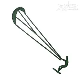 Kitesurfing Embroidery Design