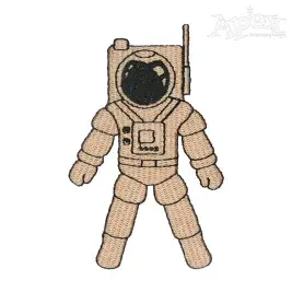 Astronaut Embroidery Design