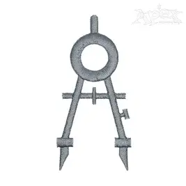 Compass Tool Embroidery Design